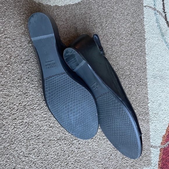 Stuart Weitzman Round toe Leather Slingback Patent leather Cap toe wedges W 10.5 - Picture 6 of 10